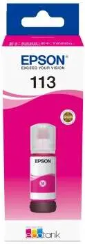 Epson Tinta Bote Magenta Nº 113 para Ecotank ET-5850, ET-5800, ET-16650, ET-16600, ET-5880, ET-5170