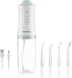 InnovaGoods Irrigador Dental Inalámbrico 4W 110psi Batería 2000mAh IPX6 Blanco