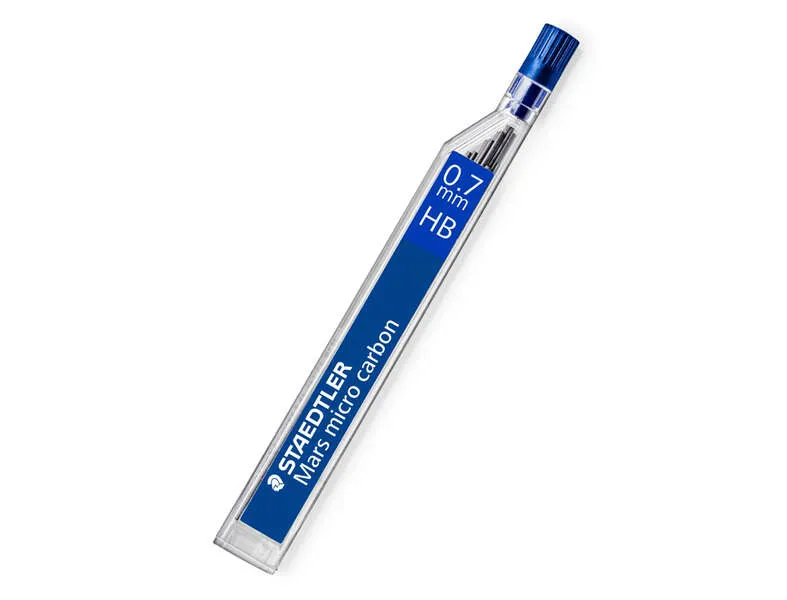 Staedtler Mars Micro Minas Para Portaminas 0.7Mm Hb - Fuertes Y Duraderas - Sin Pvc - Apta Para La Mayoria De Portaminas
