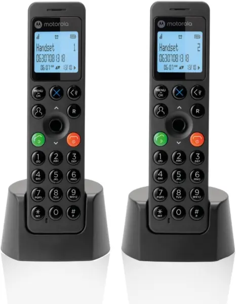 Motorola DOT202 Teléfono DECT Duo Negro