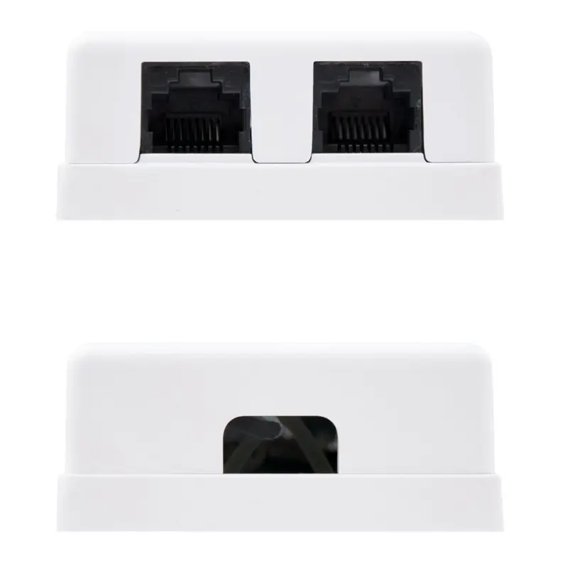 Nanocable Roseta Superficie Cat.6 Utp 2Tomas Blanc