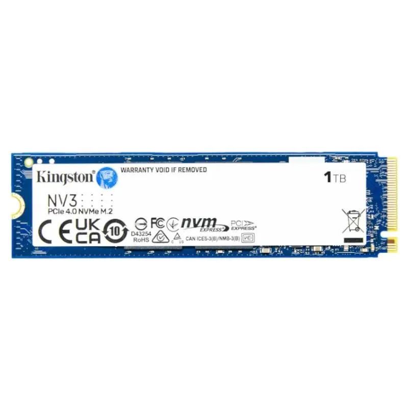 Kingston NV3 1TB SSD PCIe NVMe Gen 4.0