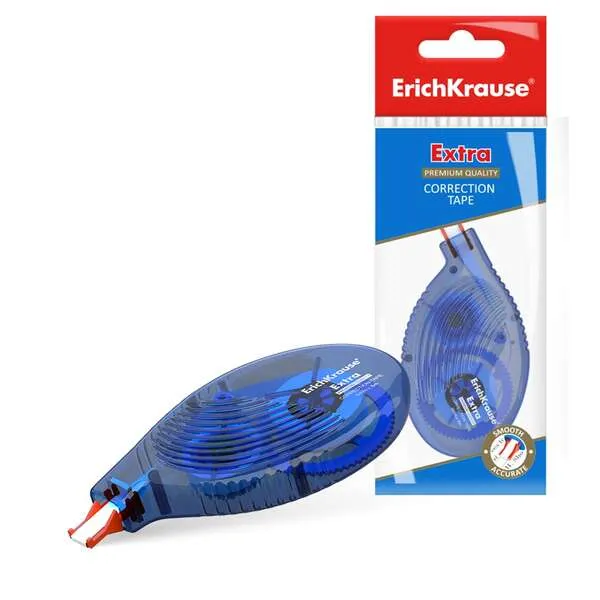 ErichKrause Cinta Correctora Extra 5mm x 8m Secado Inmediato Color Blanco