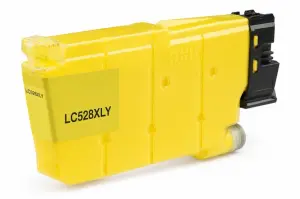 Brother LC528XL Amarillo Cartucho de Tinta Pigmentada Compatible Reemplazo LC528XLY
