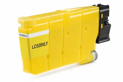 Brother LC528XL Amarillo Cartucho de Tinta Pigmentada Compatible Reemplazo LC528XLY