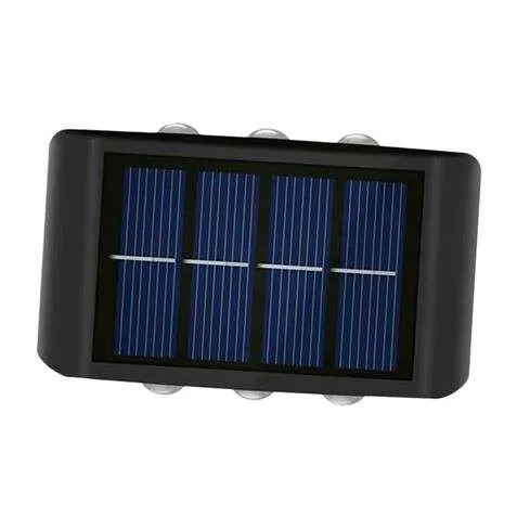 Elbat Aplique Solar Led 150Lm - Panel Solar Integrado 2V, 150Mah - Bateria 1.2V, 600Mah