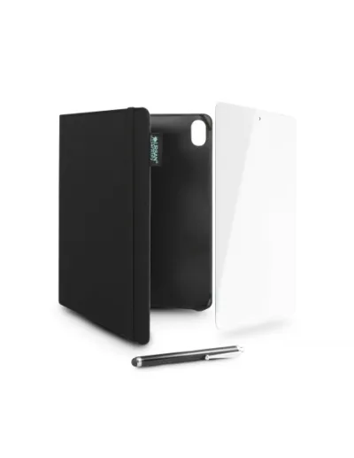 Urban Factory Greenee Pack Funda, Lápiz y Cristal Templado para iPad 10ª Generación 10.9" Negro