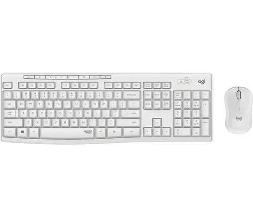 Teclado Y Mouse Logitech Wireless Mk295 Silent Combo Blanco