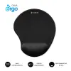 Subblim Ergo Neogel Alfombrilla Ergonómica para Ratón - Espuma Elástica, Impermeable, Antideslizante, Negro