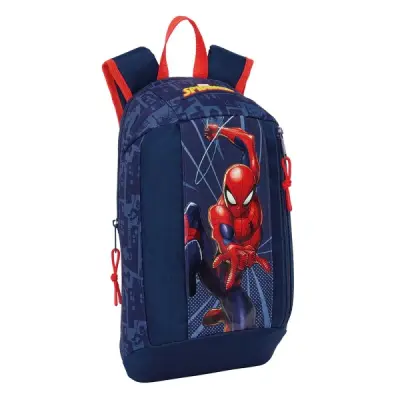 Safta Spider-Man Mini Mochila 8.5L con Hombreras Ergonomicas y Espalda Acolchada Azul Marino