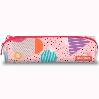 Alpino Estuche Geométrico 1 Cremallera 21X6X5cm Multicolor