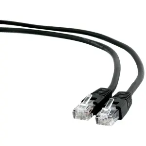 Gembird Cable de Red Cat6 U/UTP Negro 1M