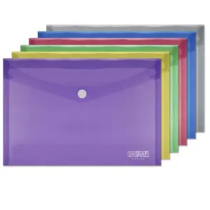 Ingraf Sobre Portadocumentos A5 Con Broche Colores Surtidos