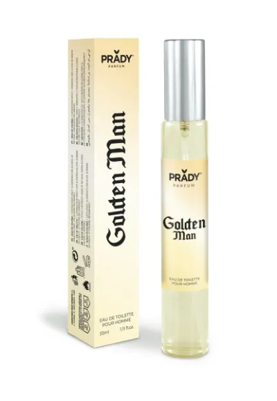 Prady Colonia Golden Man para Hombre - 33 ml Spray Pulverizador