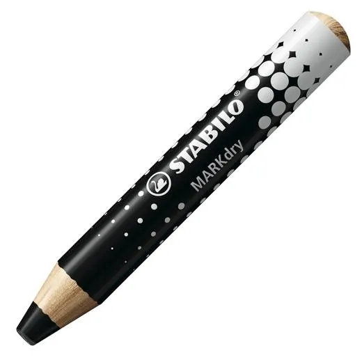 Stabilo Marcador En Seco Para Markdry Para Pizarra Blanca Y De Papel Negro Caja 5 Ud