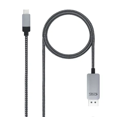 Nanocable Cable Conversor Usb-C Macho A Displayport Macho 1.80M - Color Negro/Plata