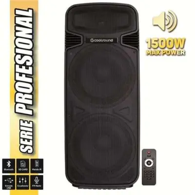 Coolsound Pro 500 Altavoz Autoamplificado Bluetooth 1500W 2x15" 450W RMS con Mando a Distancia