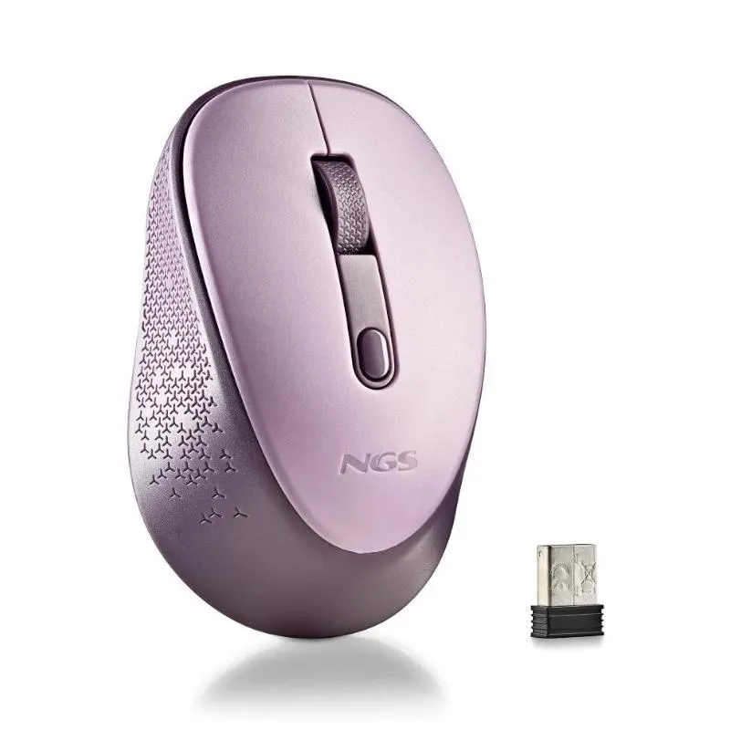 NGS Mouse Wireless Dew Lilac - 800/1600 DPI, 2.4 GHz