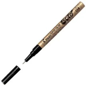 PILOT MARCADOR PERMANENTE SC EXTRAFINO METÁLICO ORO