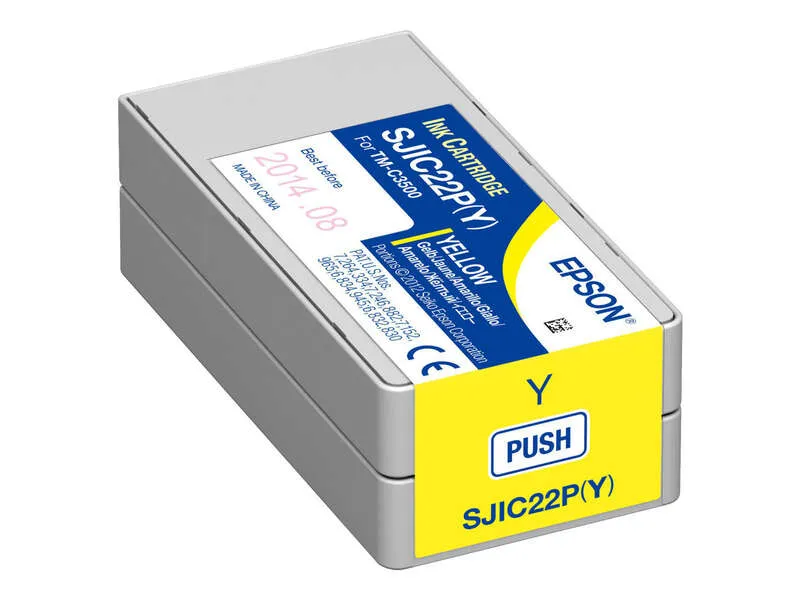 Epson Sjic22P Amarillo Cartucho De Tinta Original - C33S020604/Sjic22P(Y)