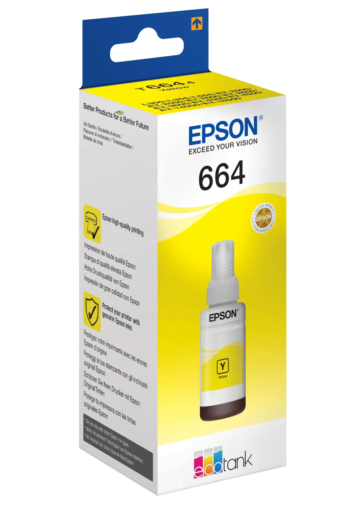 Epson Botella De Tinta Ecotank T6641 Amarillo