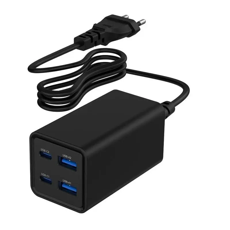 Gembird Cargador Portátil USB-C 65W para Smartphone Negro Carga Rápida