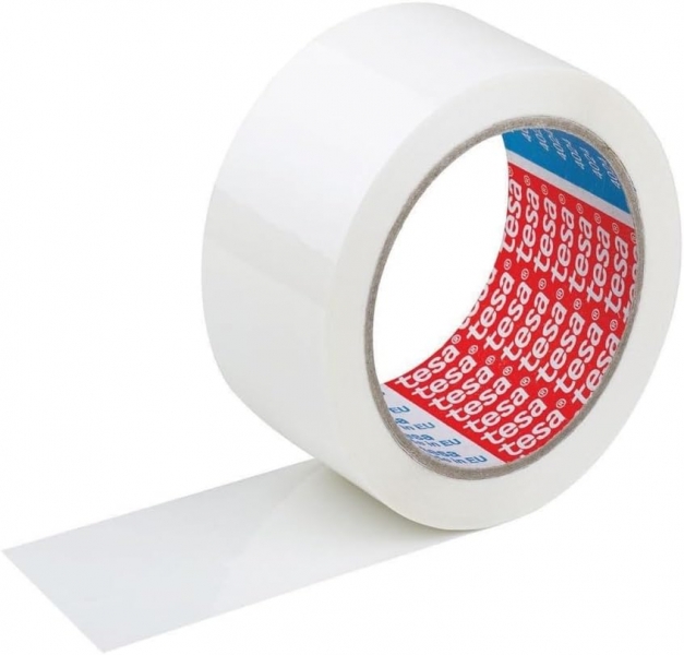 Tesa 4089 Precinto De Embalar 50Mm X 132 Metros - Fabricado En Polipropileno - Adhesivo De Caucho Natural - Color Blanco