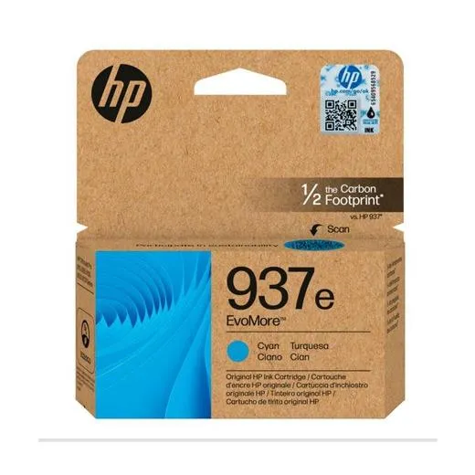 Hp Tinta Cian Officejet Pro 9110, 9120, 9130, 9720, 9730 - Nº937E (Alta Capacidad Xl)