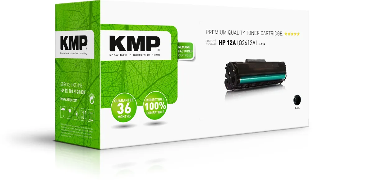 Toner Kmp Negro Laserjet 1010 1012 1015 1018 1020 1022 3015 3020 3030 3050 3052 3055 -12A