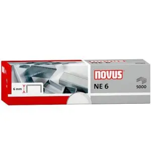 Novus Grapas NE 6 Super para Grapadoras Eléctricas - Caja 5000 Unidades