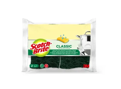 Scotch-Brite Estropajos de Cocina Pack de 2 - Celulosa Verde Oscuro