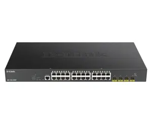 SWITCH SEMIGESTIONABLE D-LINK DGS-1250-28XMP/E 24P GIGA POE (370W) + 4P 10G SFP+