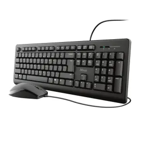 TECLADO Y MOUSE TRUST TKM-250 SILENCIOSO Y RESISTENTE A LIQUIDOS