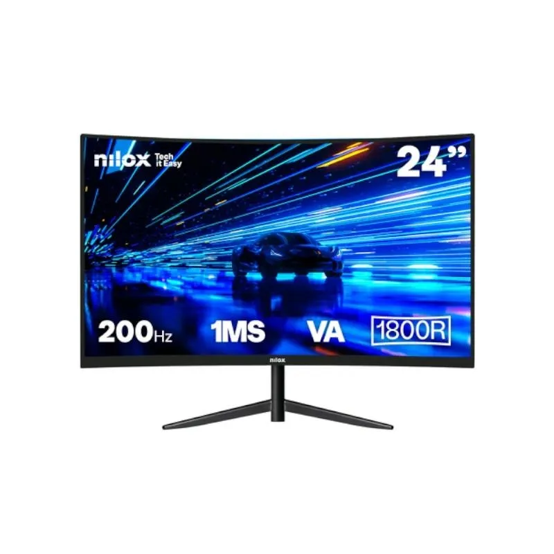 Nilox Nxm24Crv2001 Monitor 24"Va200Hz Hdmi Dp Curv