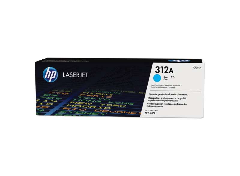 Hp Cf381A Cyan Cartucho De Toner Original - 312A