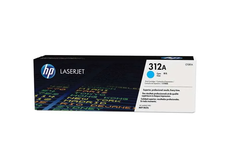Hp Cf381A Cyan Cartucho De Toner Original - 312A