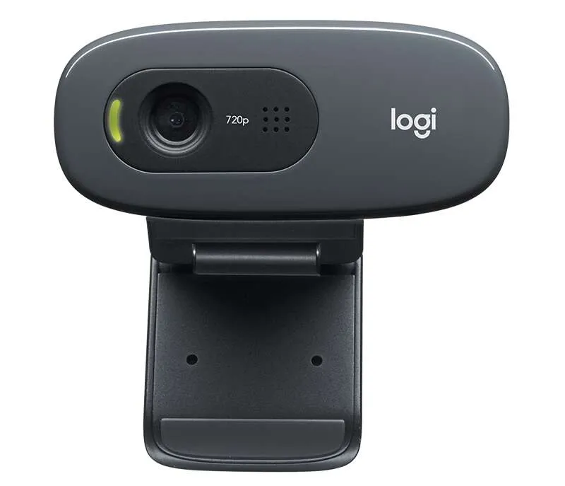 Logitech C270 Webcam Hd 720P - 3Mpx - Usb 2.0 - Microfono Integrado - Angulo De Vision 60º - Enfoque Fijo - Cable De 1.50 - Color Negro