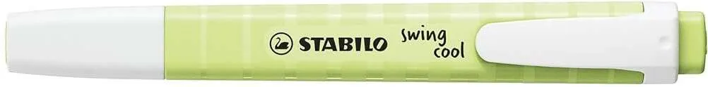 Stabilo Swing Cool Pastel Marcador Fluorescente - Cuerpo Plano - Punta Biselada - Trazo Entre 1 Y 4Mm - Tinta Con Base De Agua - Color Chispa De Lima