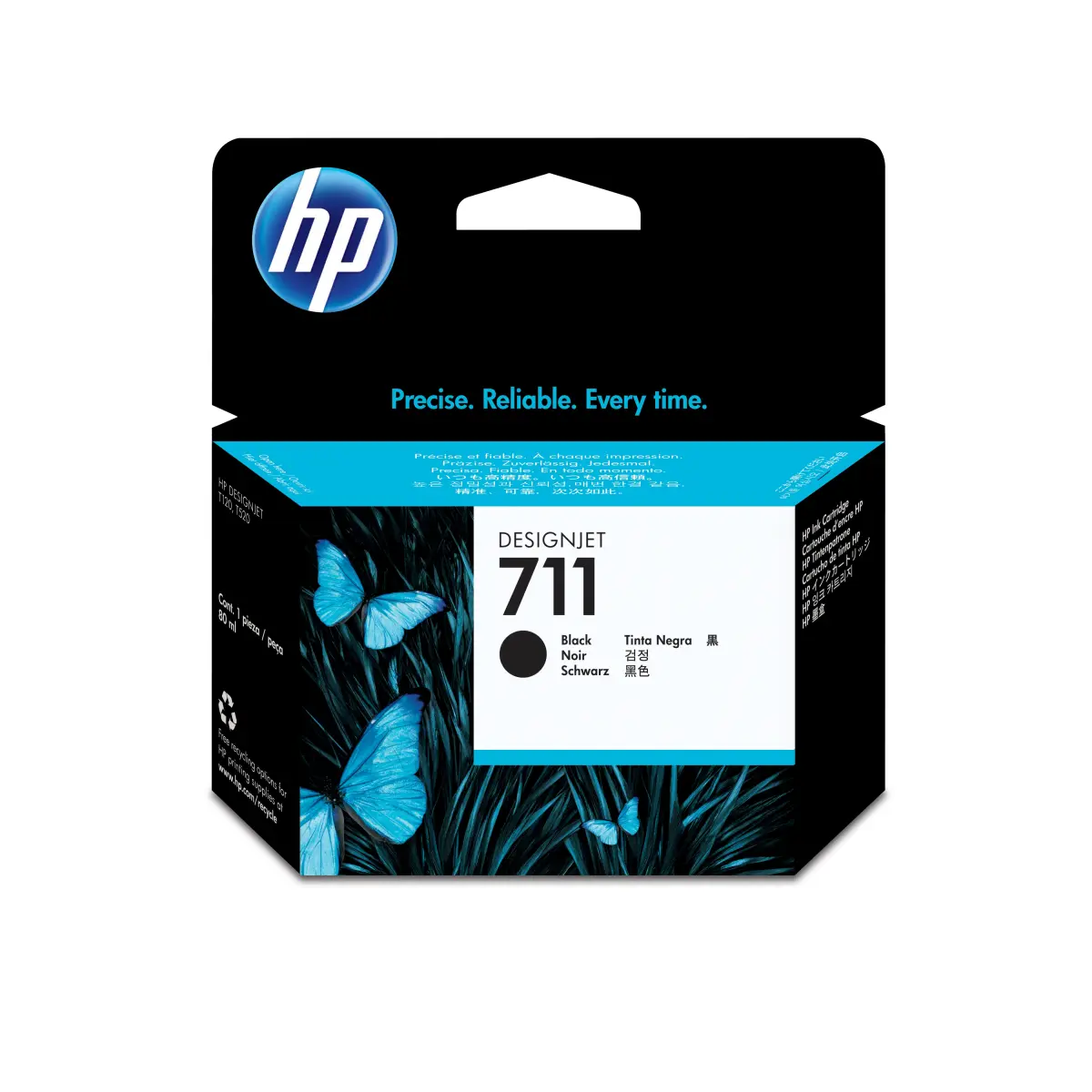 HP 711XL Cartucho de Tinta Negro Original