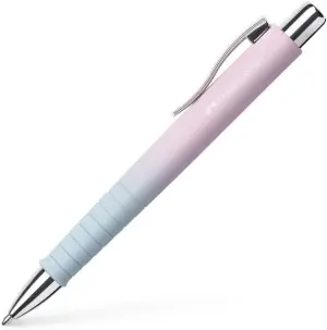 Faber-Castell Poly Ball Flow Edition Bolígrafo Retráctil XB Triangular Ergonomico Rosa/Azul Degradado