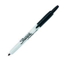 Sharpie Marcador Permanente Retráctil Fine Punta Redonda 0.9Mm Negro Caja 12 Ud
