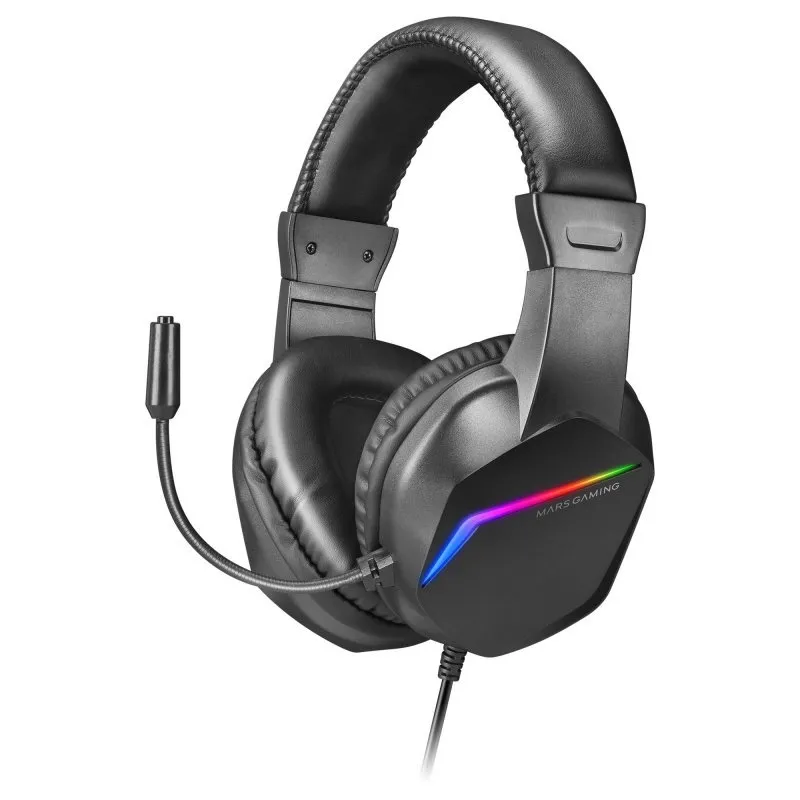 Mars Gaming MH122 Black - Headset Ultra Ligeros y Potentes