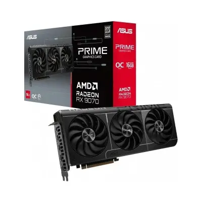 ASUS Prime RX 9070 OC 16GB GDDR6, 3xDP, 1xHDMI, CUDA 3584, 256-Bit