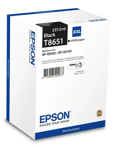 Epson T8651/T8661 Negro Cartucho De Tinta Pigmentada Generico - Reemplaza C13T865140/C13T866140