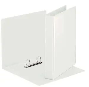 Esselte Carpeta Canguro A4 16mm 2 Anillas Redondas 2 Bolsillos Exteriores Blanco