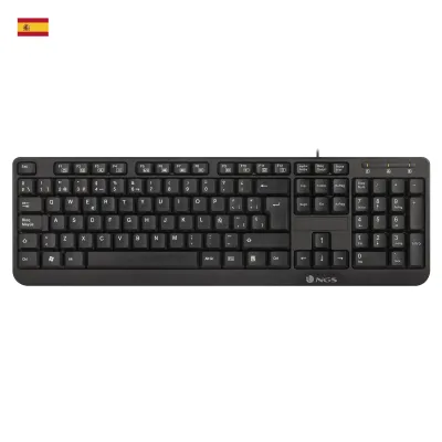 Teclado Ngs Funky V3 Corded Usb 104 Teclas Negro