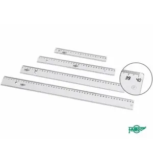 Faibo Regla Escolar Transparente 30cm - Precisión y Estilo