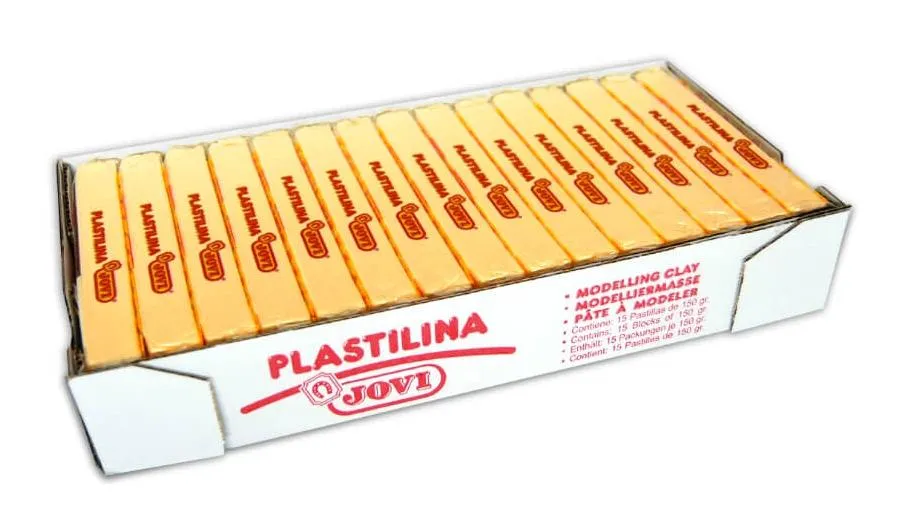Jovi Plastilina School Pastilla 150Gr Amarillo Caja 15 Ud