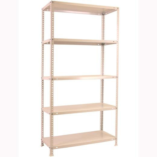 Simonrack Kit Advantage Mini 5/400 Estantería Metálica Tornillos 5 Baldas/75Kg 180X80X40Cm Blanco