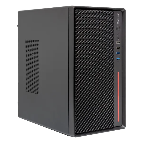 Unykach Numen 300 Pro Caja Torre Micro Atx, Mini Itx - Tamaño Hdd 2.5", 3.5" - Usb 2.0, 3.0 Y Audio - Color Negro